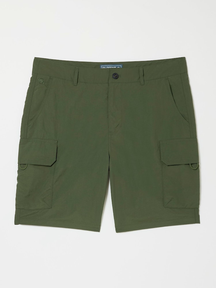fat face Green Snowdon Hybrid Cargo Shorts