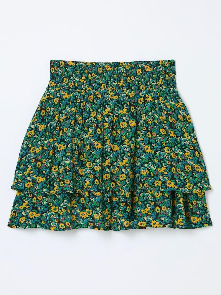 fat face Green Spring Floral Skirt