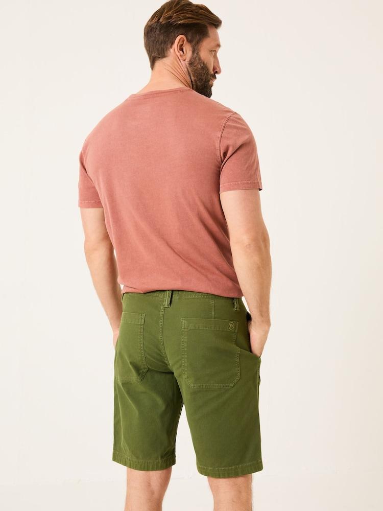 Fat Face Green Stow Garment Dye Shorts
