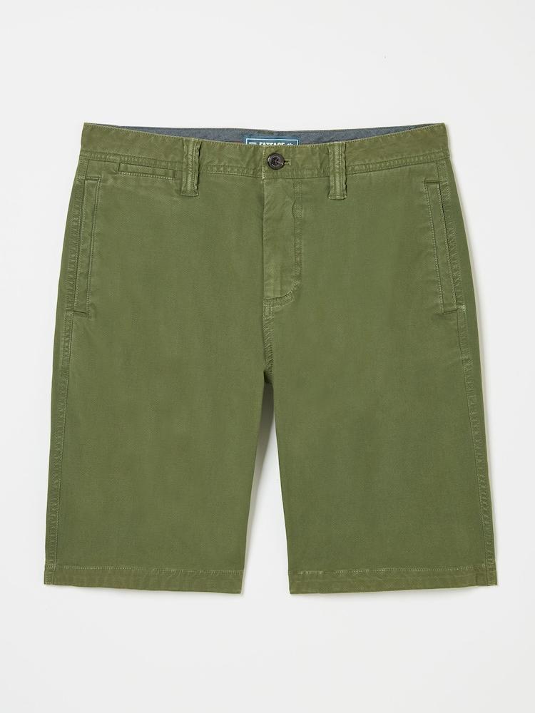 fat face Green Stow Garment Dye Shorts