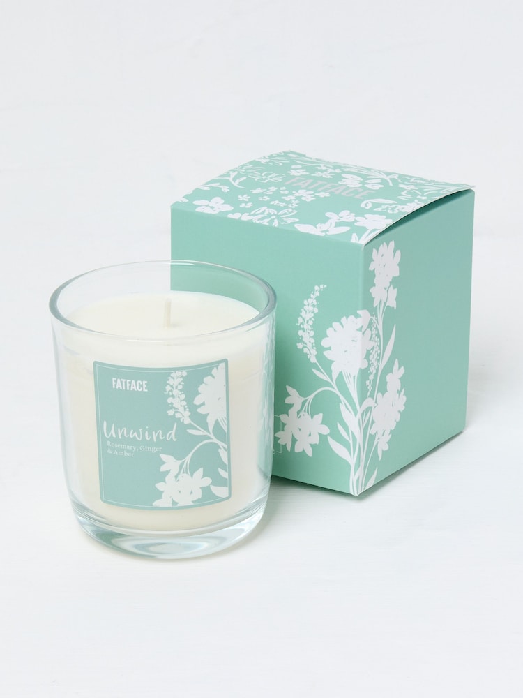 Fat Face Green Unwind Scented Candle