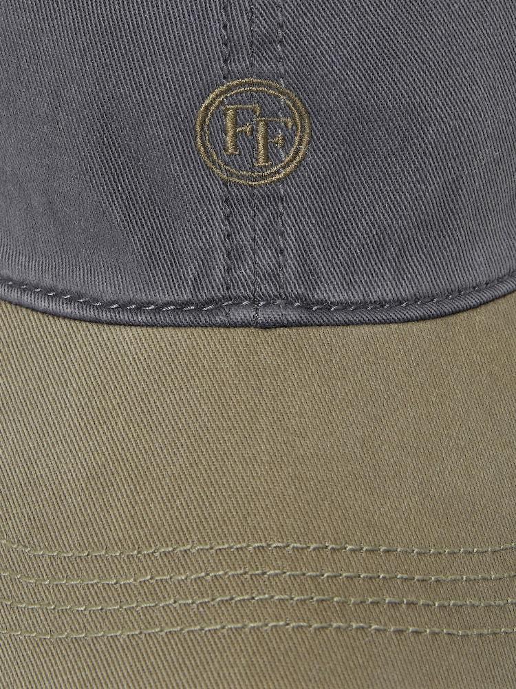 fat face Grey 100% Cotton Colourblock Cap