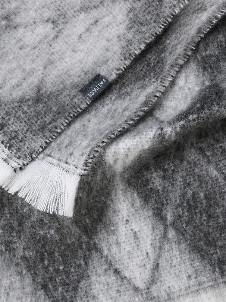 Fat Face Grey Argyle Scarf