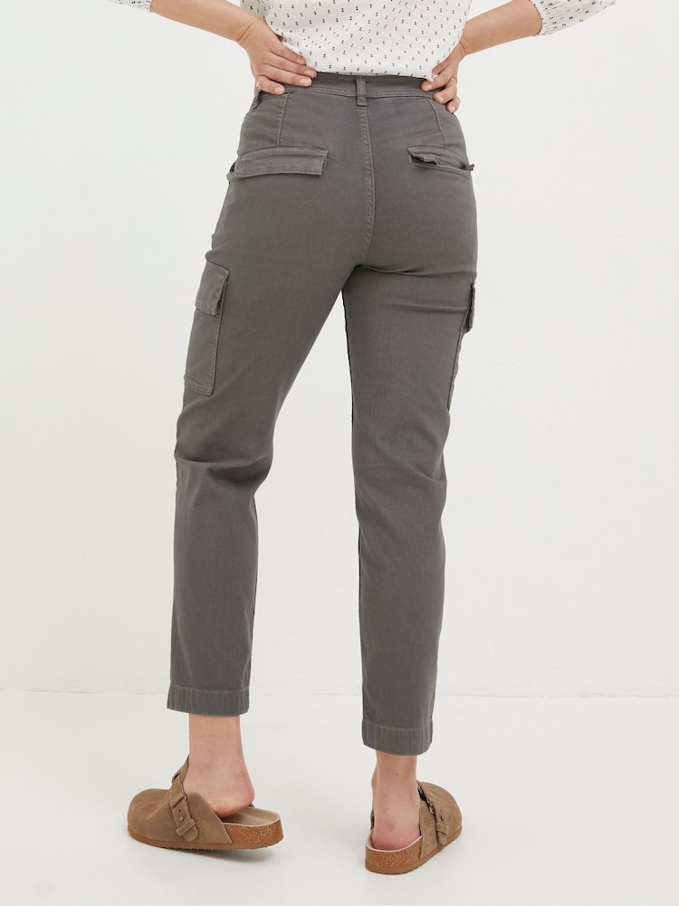 Fat Face Grey Cargo Chino Trousers
