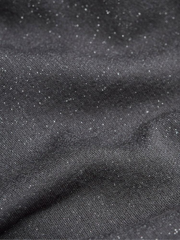 fat face Grey Charcoal Sparkle Crew Sweater