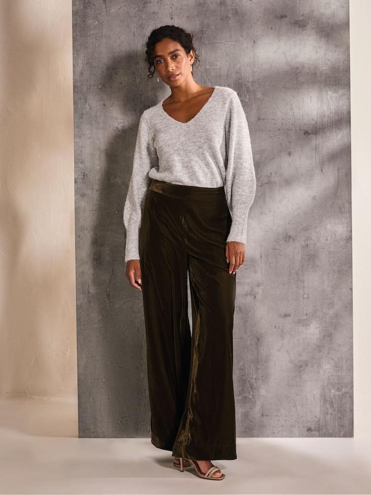 Fat Face Grey Cressida Knit Jumper