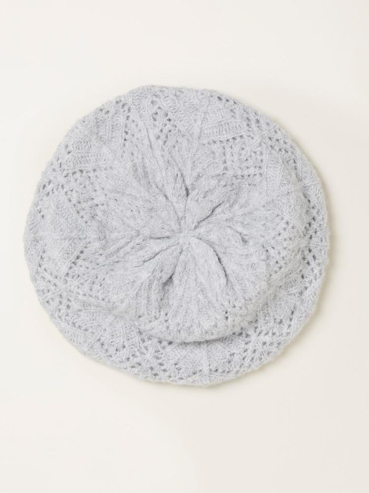 fat face Grey Knitted Beret