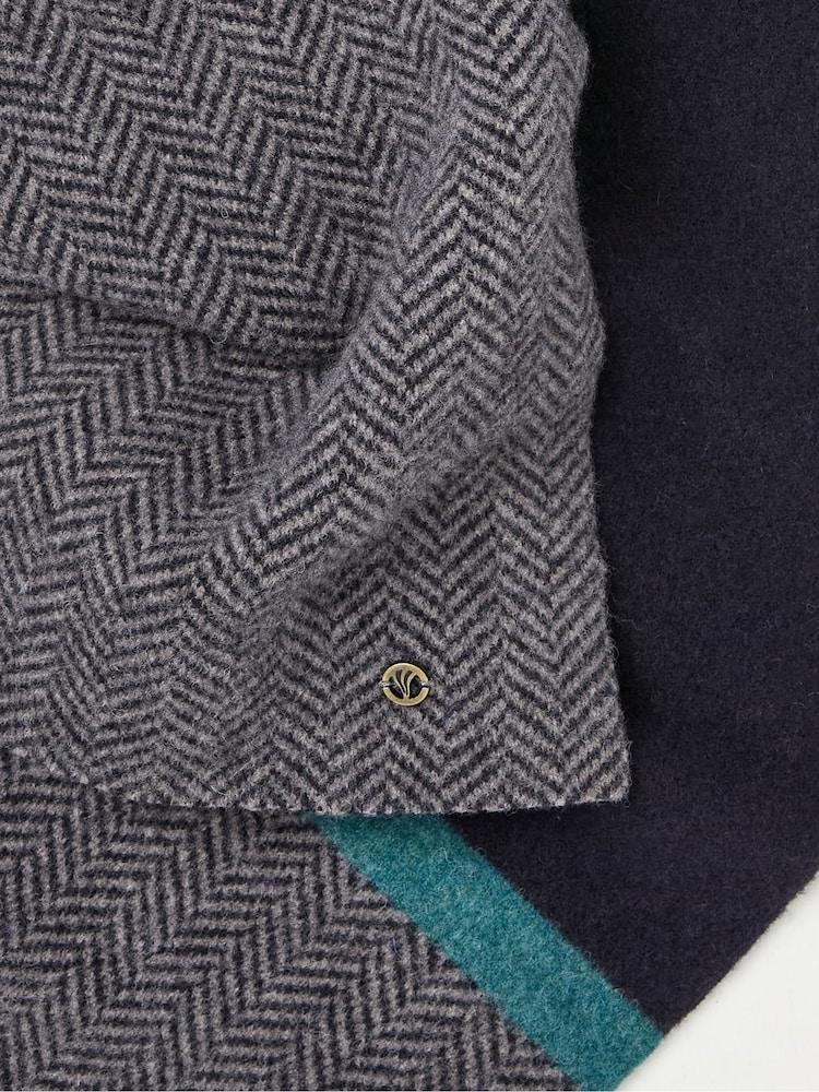 fat face Grey Lambswool Scarf