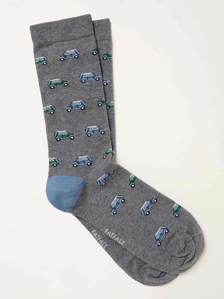 Fat Face Grey Mini Socks