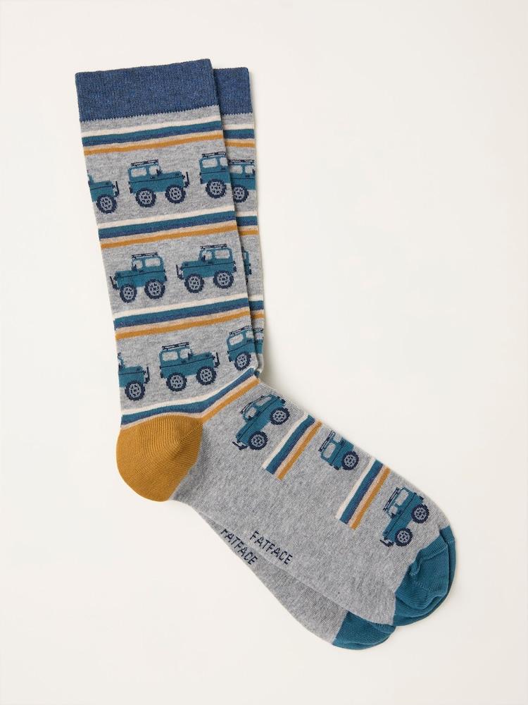 Fat Face Grey Off Roader Socks