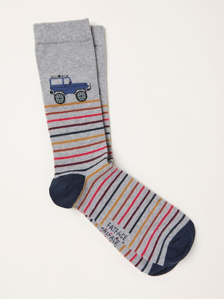 Fat Face Grey Off Roader Socks
