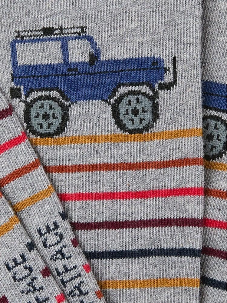 Fat Face Grey Off Roader Socks