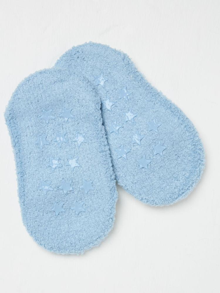 fat face Grey Penguin Slippers Socks