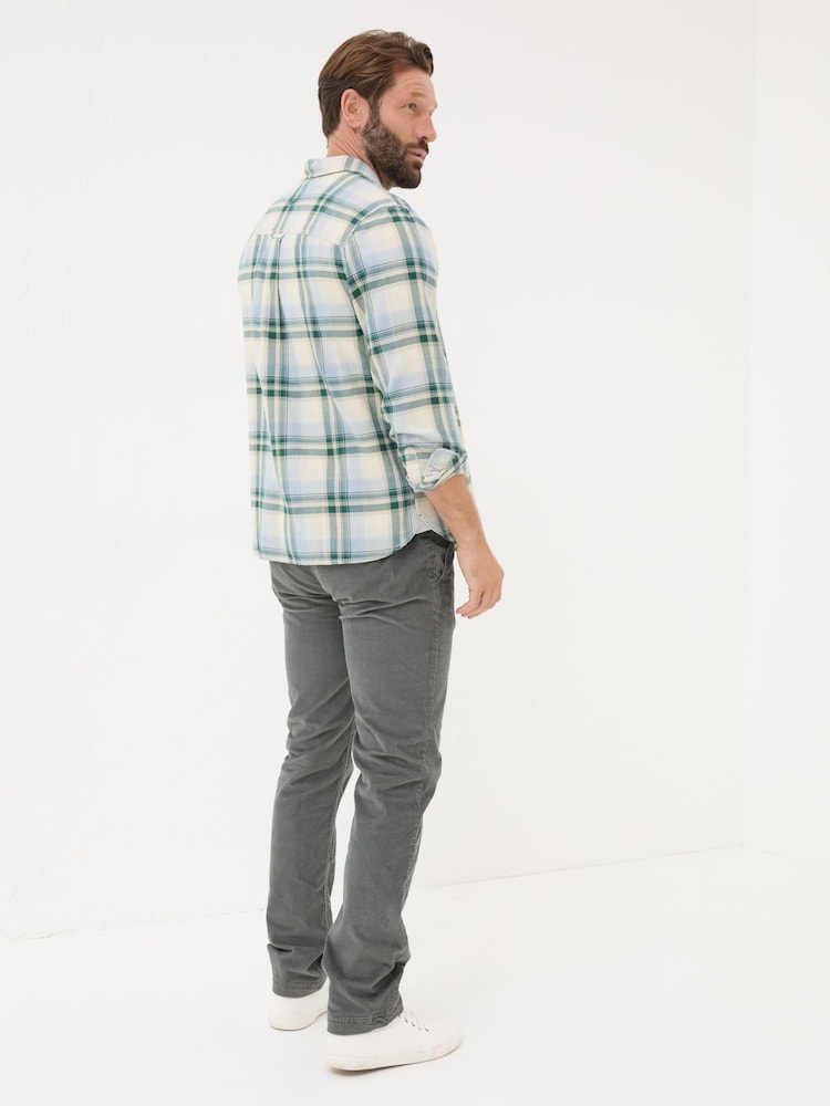 Fat Face Grey Straight Cord Trousers