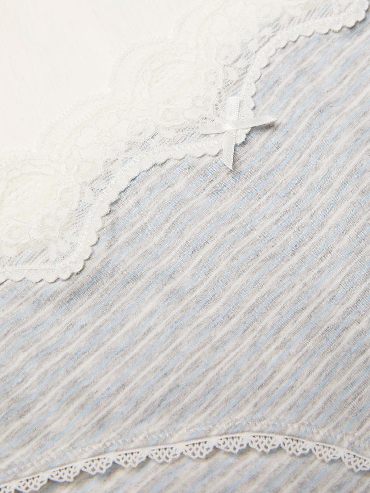fat face Grey Stripe Knickers