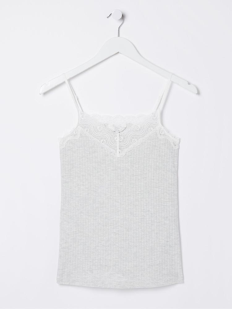 fat face Grey V-Neck Lace Vest