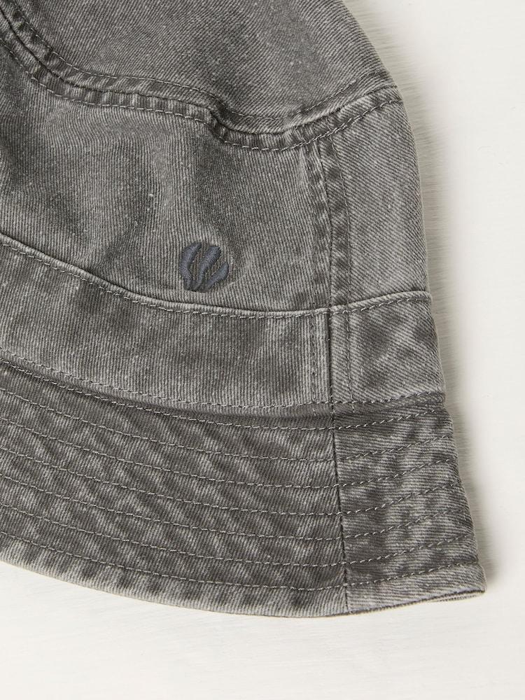 fat face Grey Washed Bucket 100% Cotton Hat