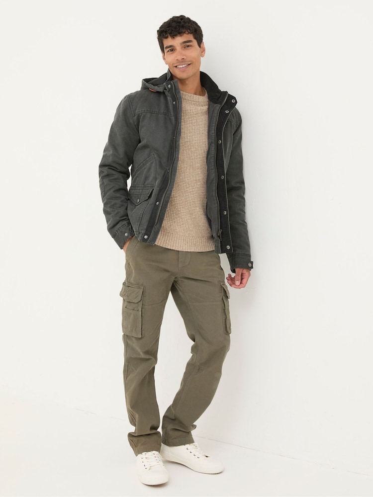Fat Face Hadley Dark Grey Hooded Jacket