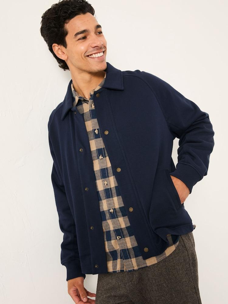 Fat Face Harrington Navy Harrington Sweat Jacket