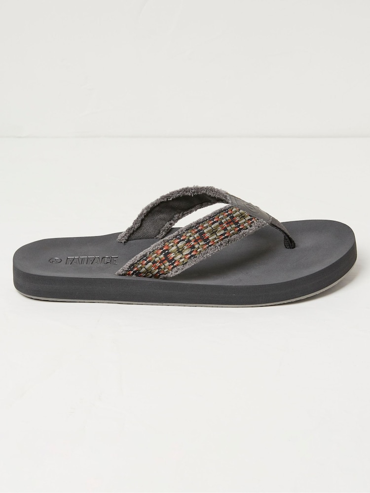 Fat Face Harris Grey Flip Flop