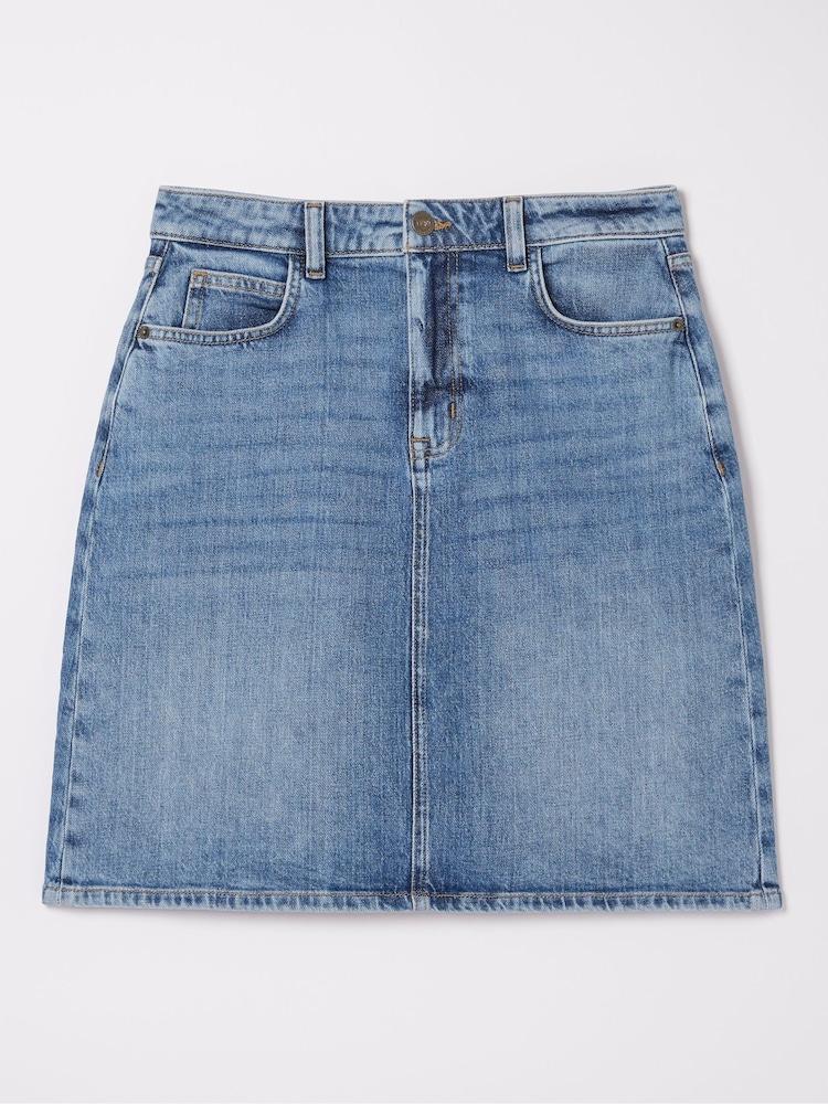 fat face Hattie Blue Denim Skirt