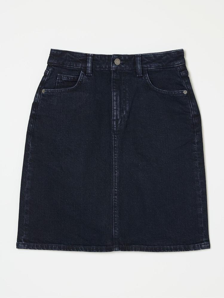 fat face Hattie Dark Blue Denim Skirt