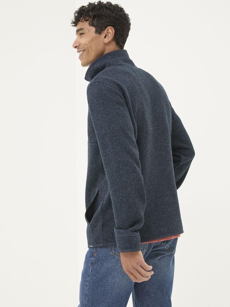 Fat Face Haxby Navy Blue Half Neck Sweatshirt