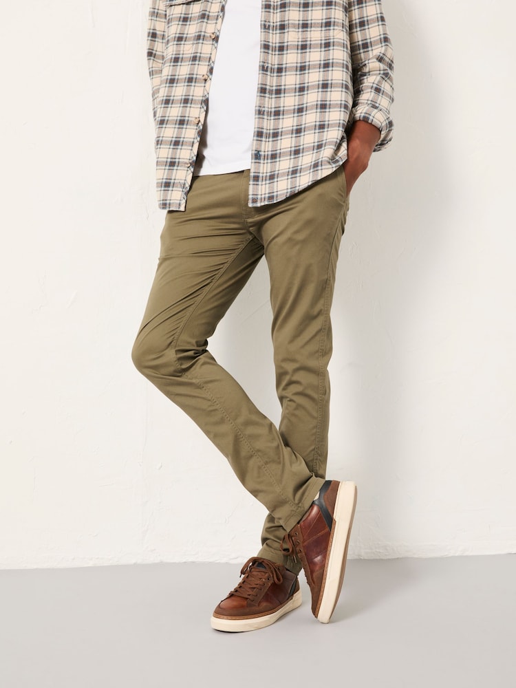 Fat Face Heyshott Green Slim Chinos
