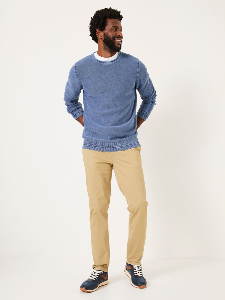 Fat Face Heyshott White Stone Slim Chinos