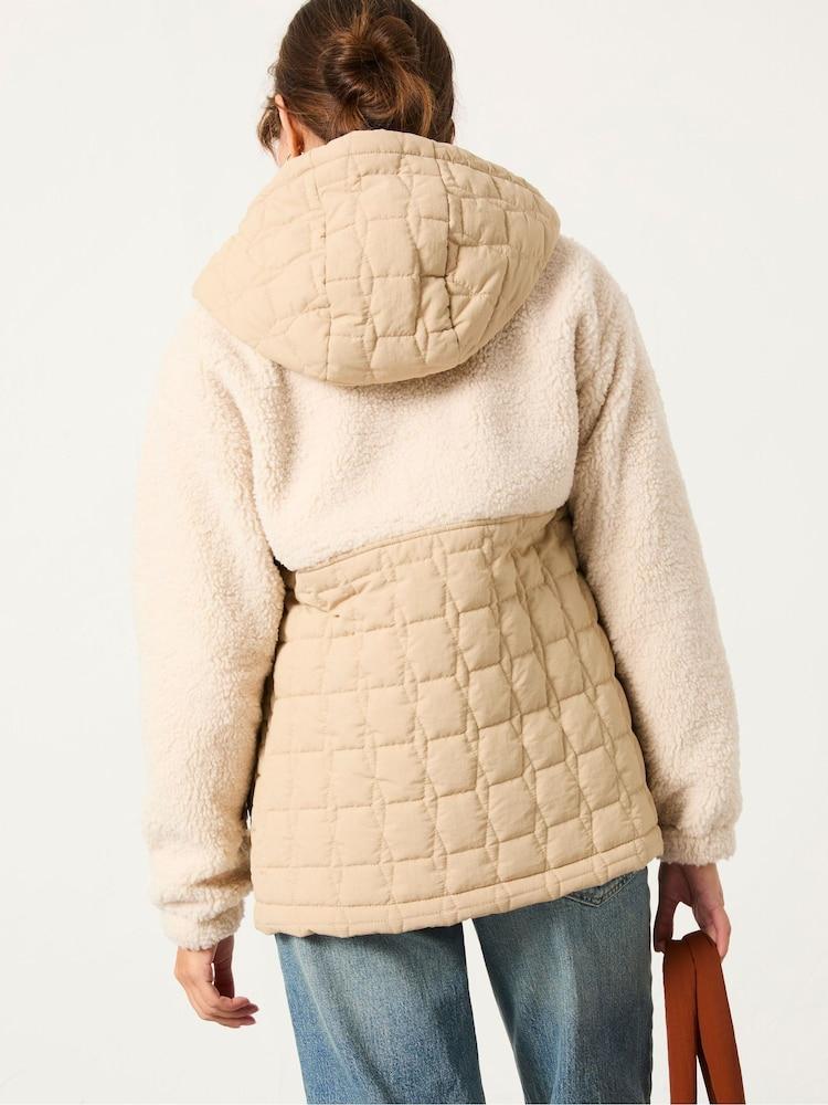 Fat Face Honey Ivory Fleece
