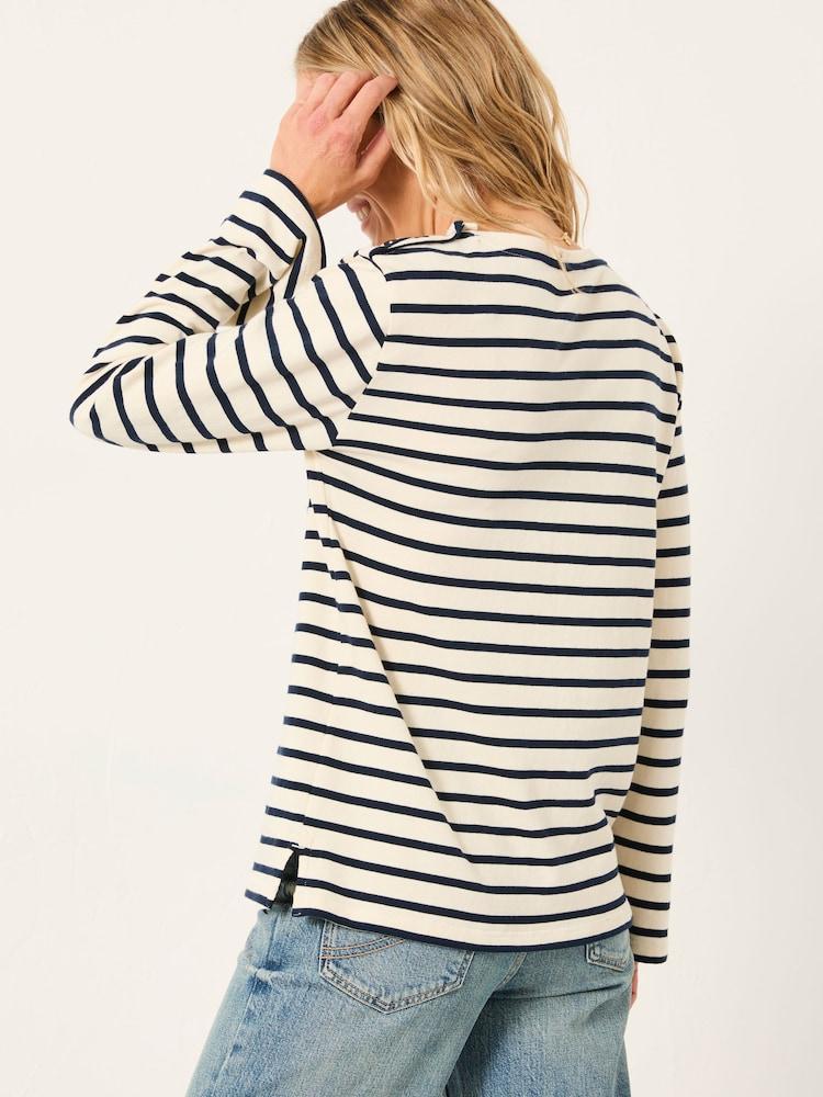 Fat Face Hope Ivory Stripe Top