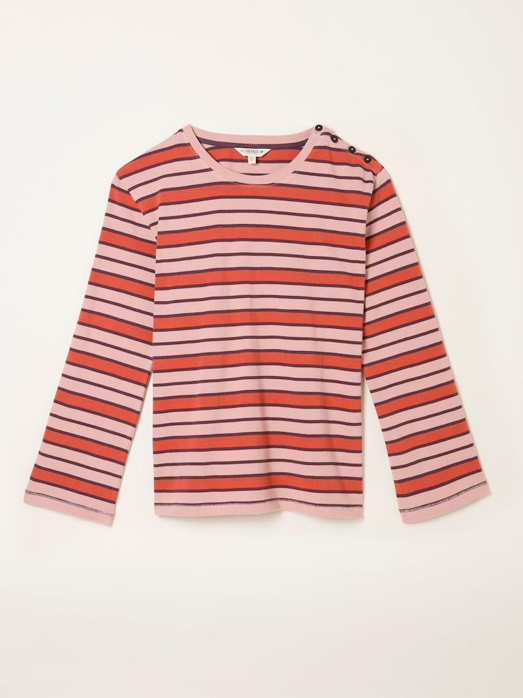 fat face Hope Pink Stripe Top