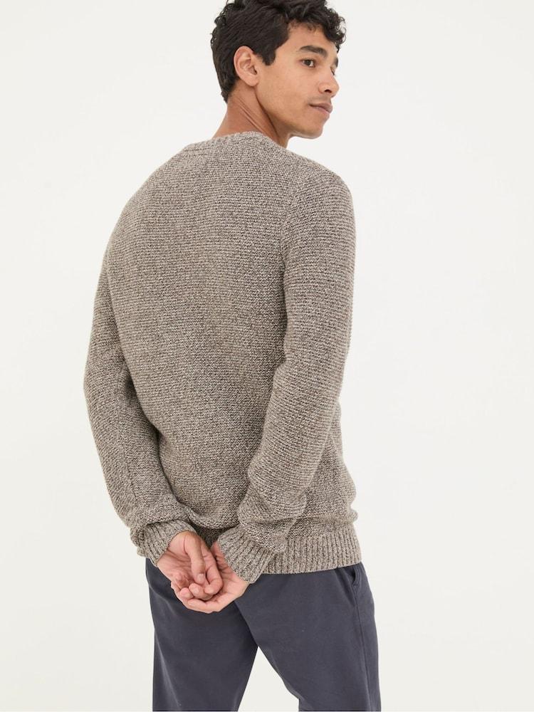 Fat Face Hove Natural Crew Neck Jumper