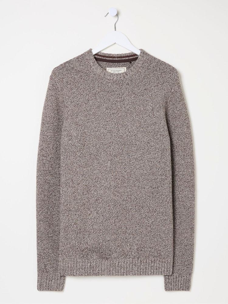 fat face Hove Natural Crew Neck Jumper