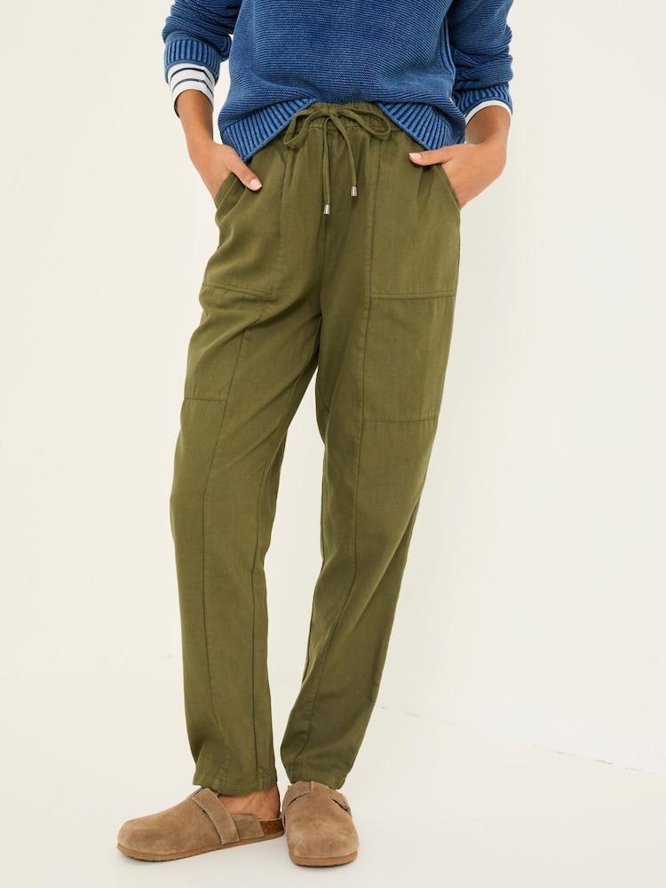 Fat Face Hoyton Khaki Green Cargo Trousers