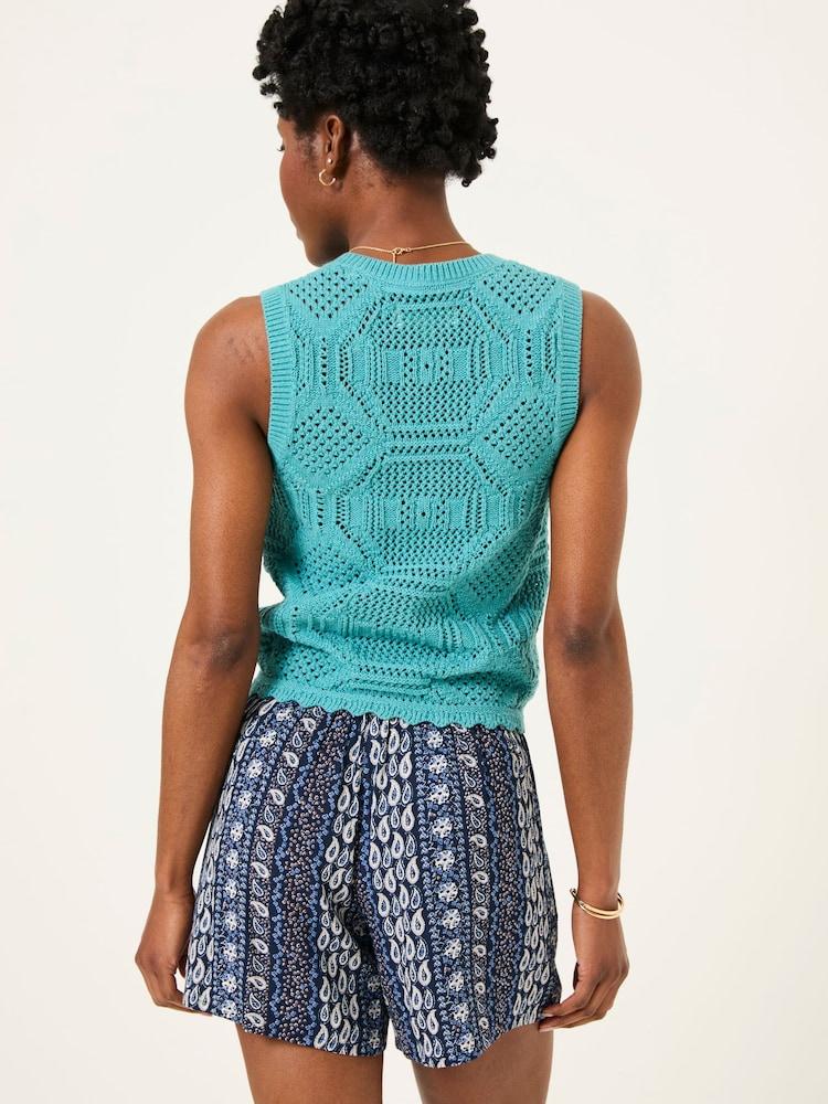 Fat Face Indigo Blue Paisley Flippy Shorts