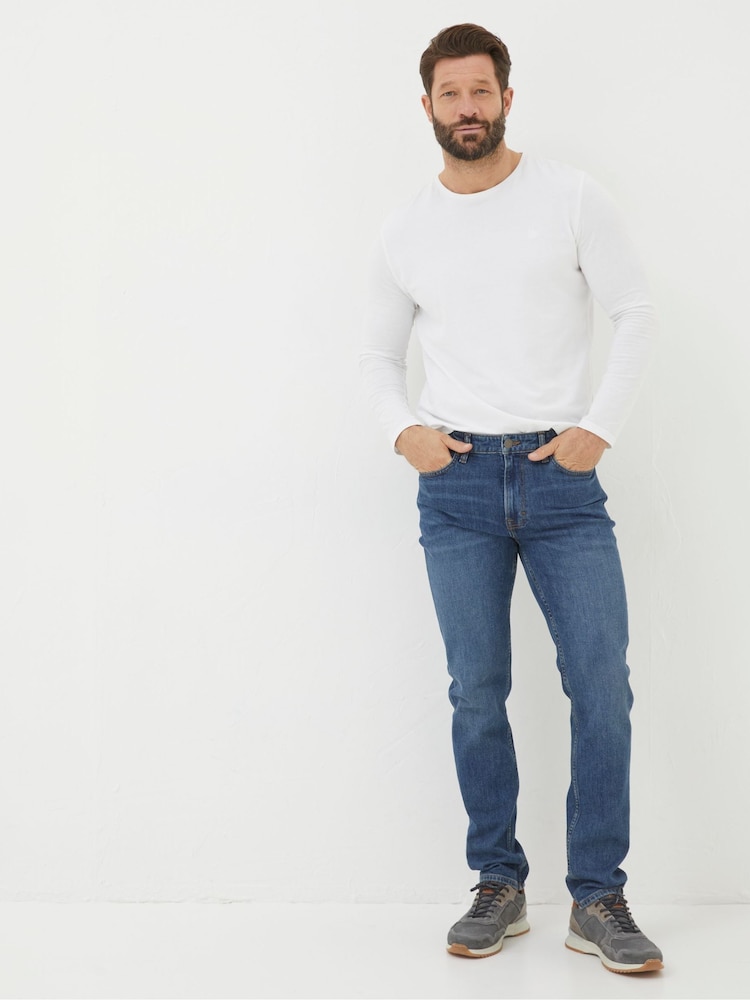 Fat Face Indigo Blue Straight Fit Jeans