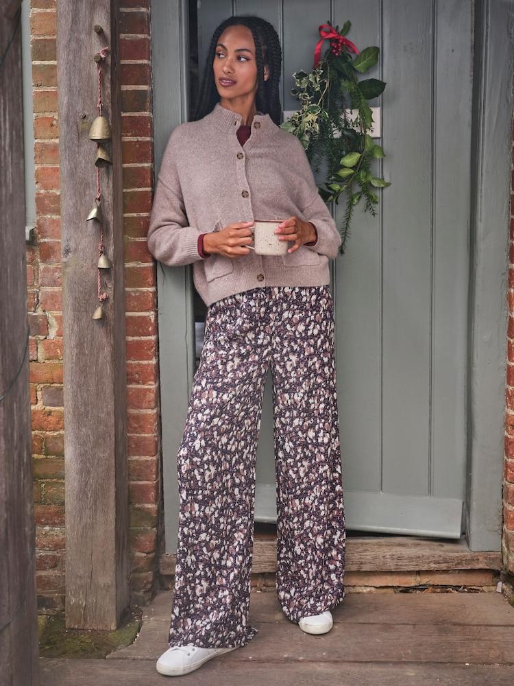 Fat Face Ines Navy Mark Make Trousers