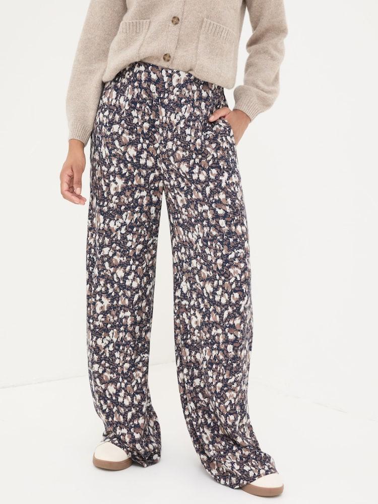 Fat Face Ines Navy Mark Make Trousers