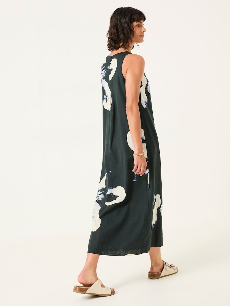 Fat Face Iris Navy Floral Placement Dress