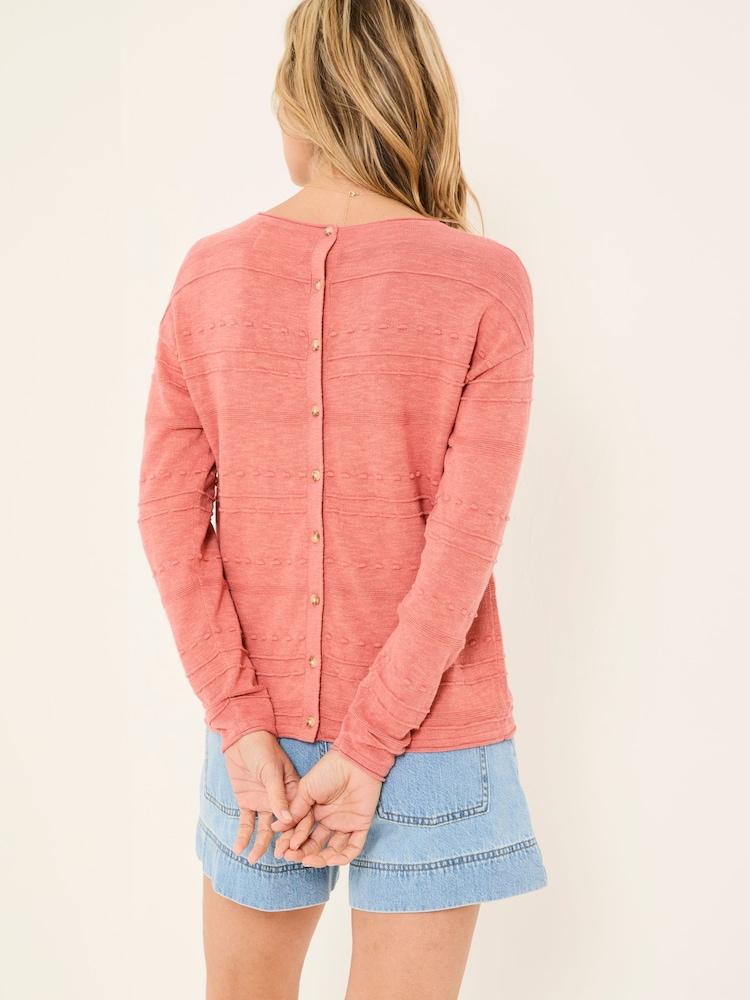 Fat Face Isabelle Mid Pink Knitted Jumper