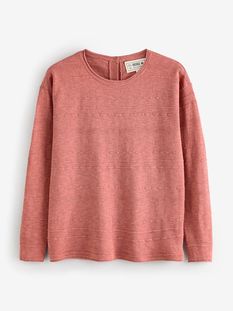 fat face Isabelle Mid Pink Knitted Jumper