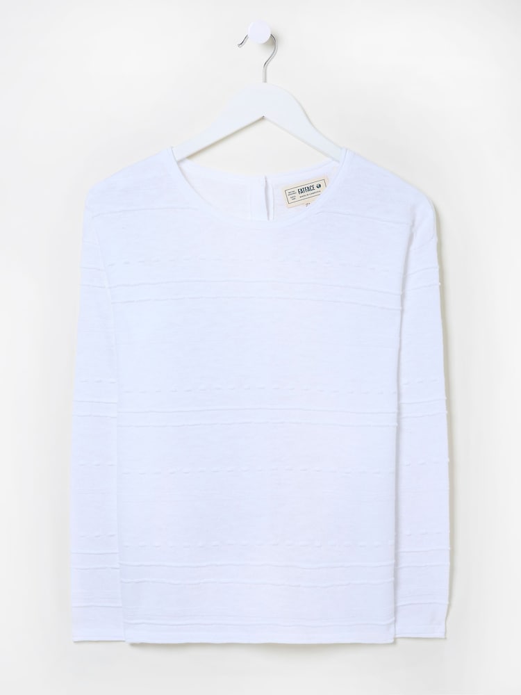 fat face Isabelle White Knitted Jumper