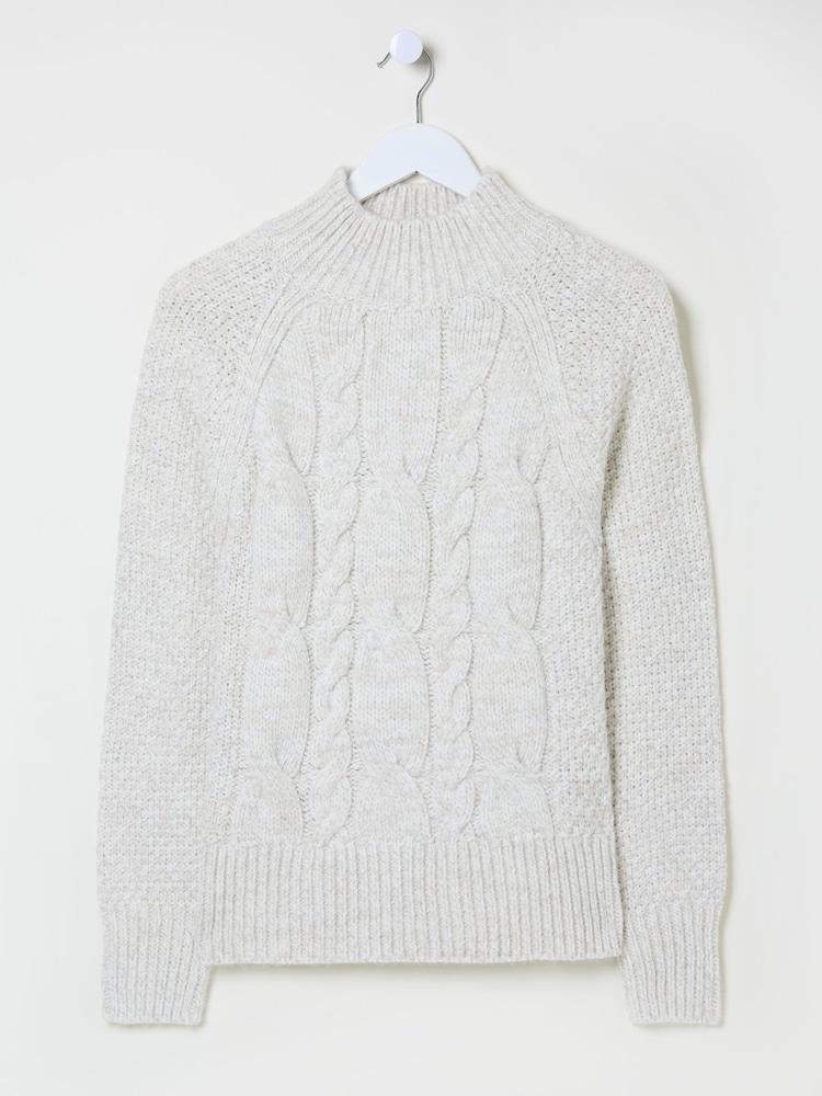 fat face Ivory Cali Cable Jumper