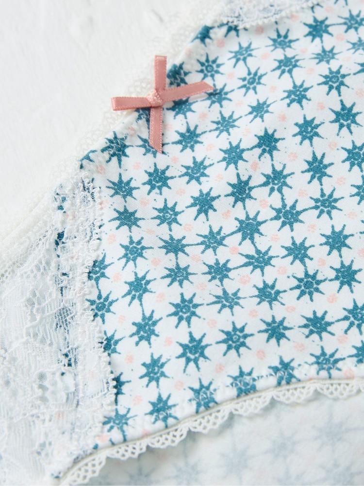 fat face Ivory Geometric Mini Knickers