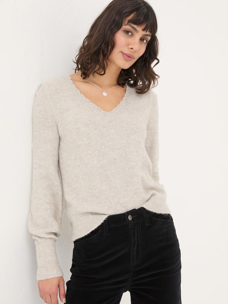 Fat Face Ivory Jasmine Jumper