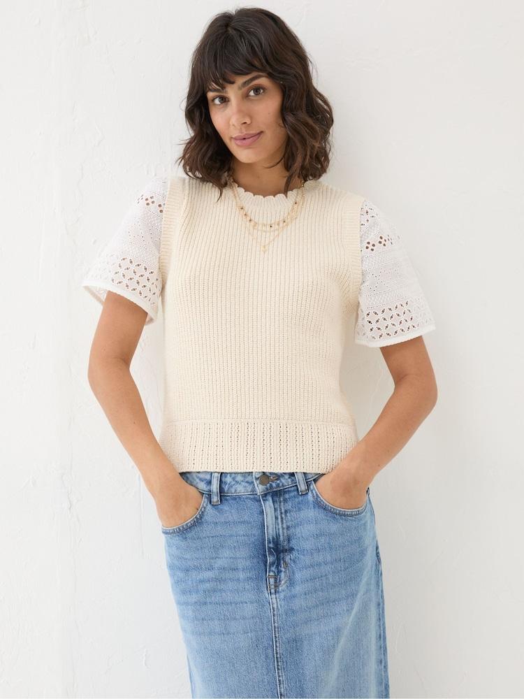 Fat Face Ivory Lia 2 In 1 Tank