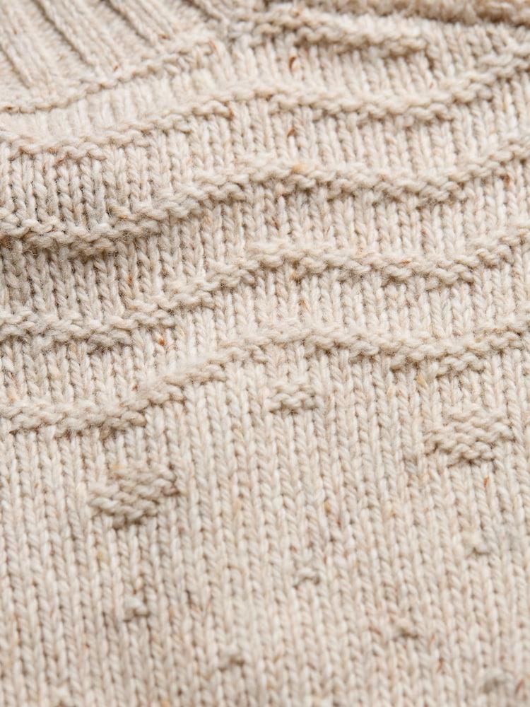 fat face Ivory Snowflake Jumper