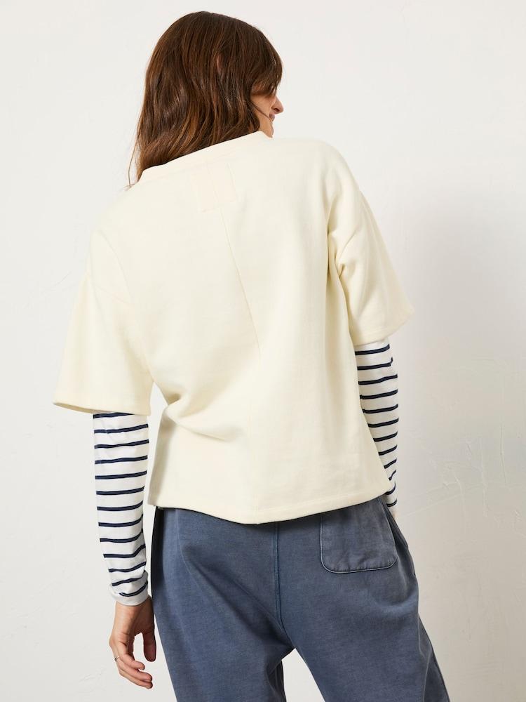 Fat Face Ivory Sol Crew 100% Cotton Sweatshirt