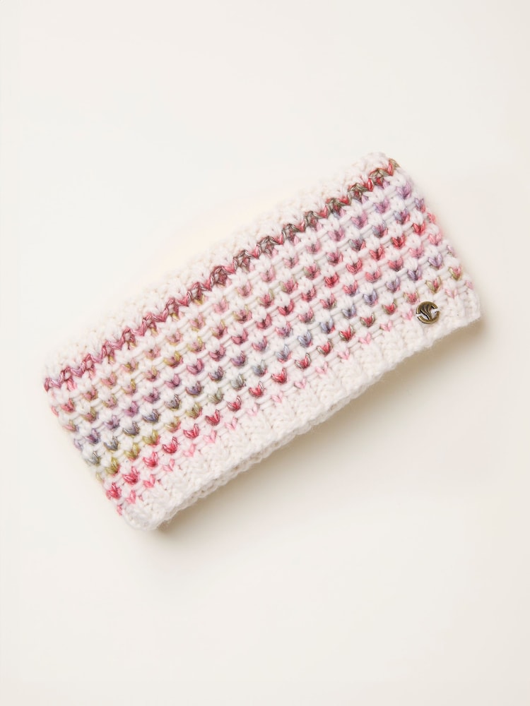 Fat Face Ivory Spacedye Knitted Headband